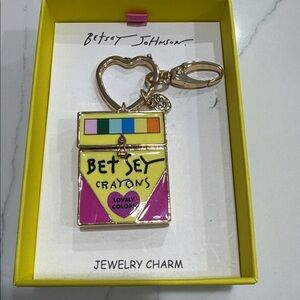 Betsey Johnson Colorful Crayon Box Key/Bag Charm